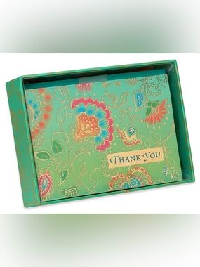 🆕Papyrus Gold Floral “Thank You” Stationery Set